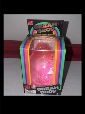 NeeDoh Dream Drop Pink Sensory Toy open but unused